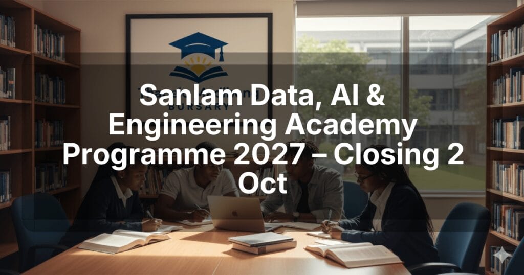 Sanlam Data, AI & Engineering Academy Programme 2027 – Closing 2 Oct