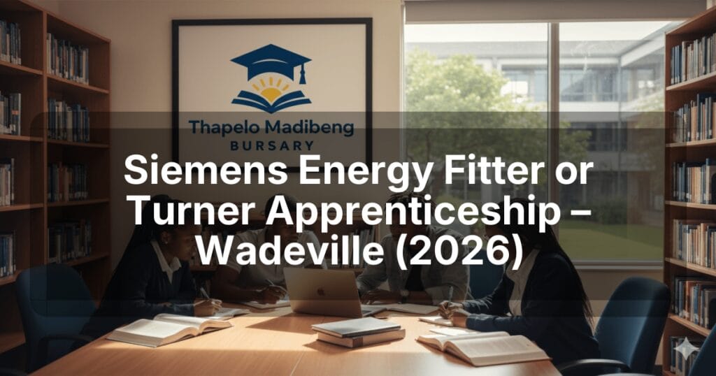Siemens Energy Fitter or Turner Apprenticeship – Wadeville (2026)