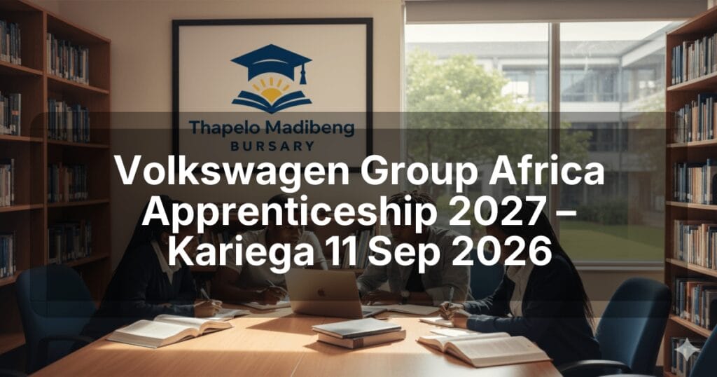 Volkswagen Group Africa Apprenticeship 2027 – Kariega 11 Sep 2026