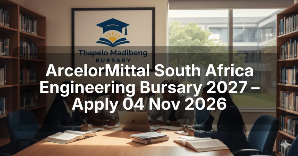 ArcelorMittal South Africa Engineering Bursary 2027 – Apply 04 Nov 2026