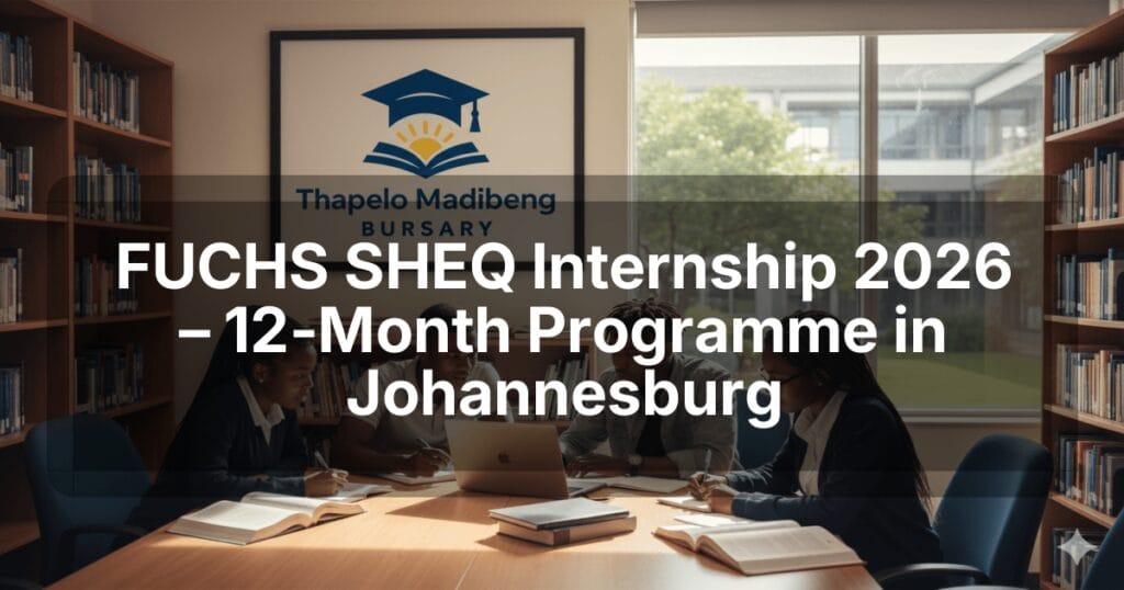 FUCHS SHEQ Internship 2026 – 12‑Month Programme in Johannesburg